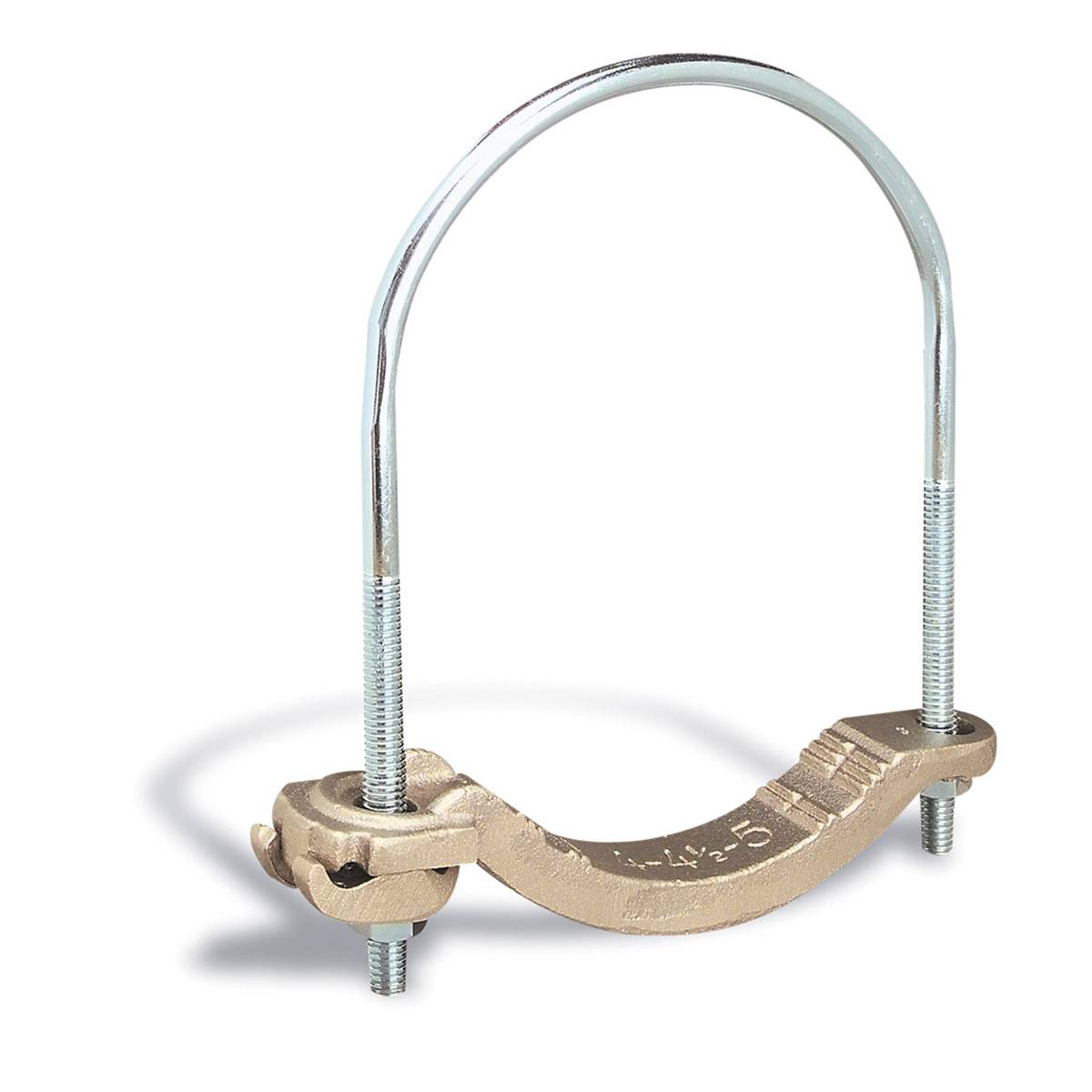Blackburn® E-Z Ground® 3904 Non-Insulated Water Pipe Grounding Clamp, 4 to 4/0 AWG Conductor, Bronze