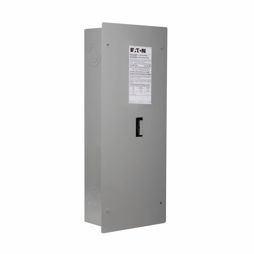 EATON ECC225F Circuit Breaker Enclosure, 25-1/2 in L x 10 in W x 5 in H, NEMA 1 NEMA Rating