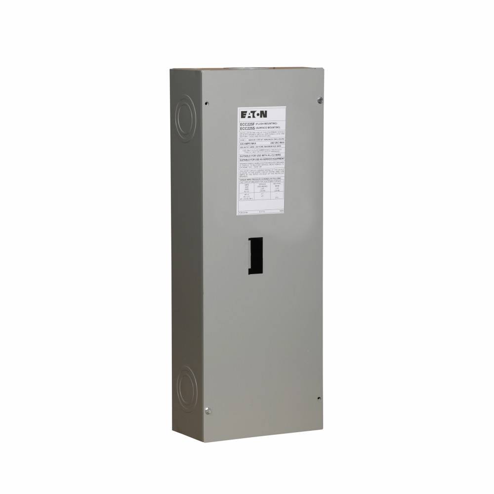 EATON ECC225S Circuit Breaker Enclosure, 24-1/2 in L x 9 in W x 5 in H, NEMA 1 NEMA Rating