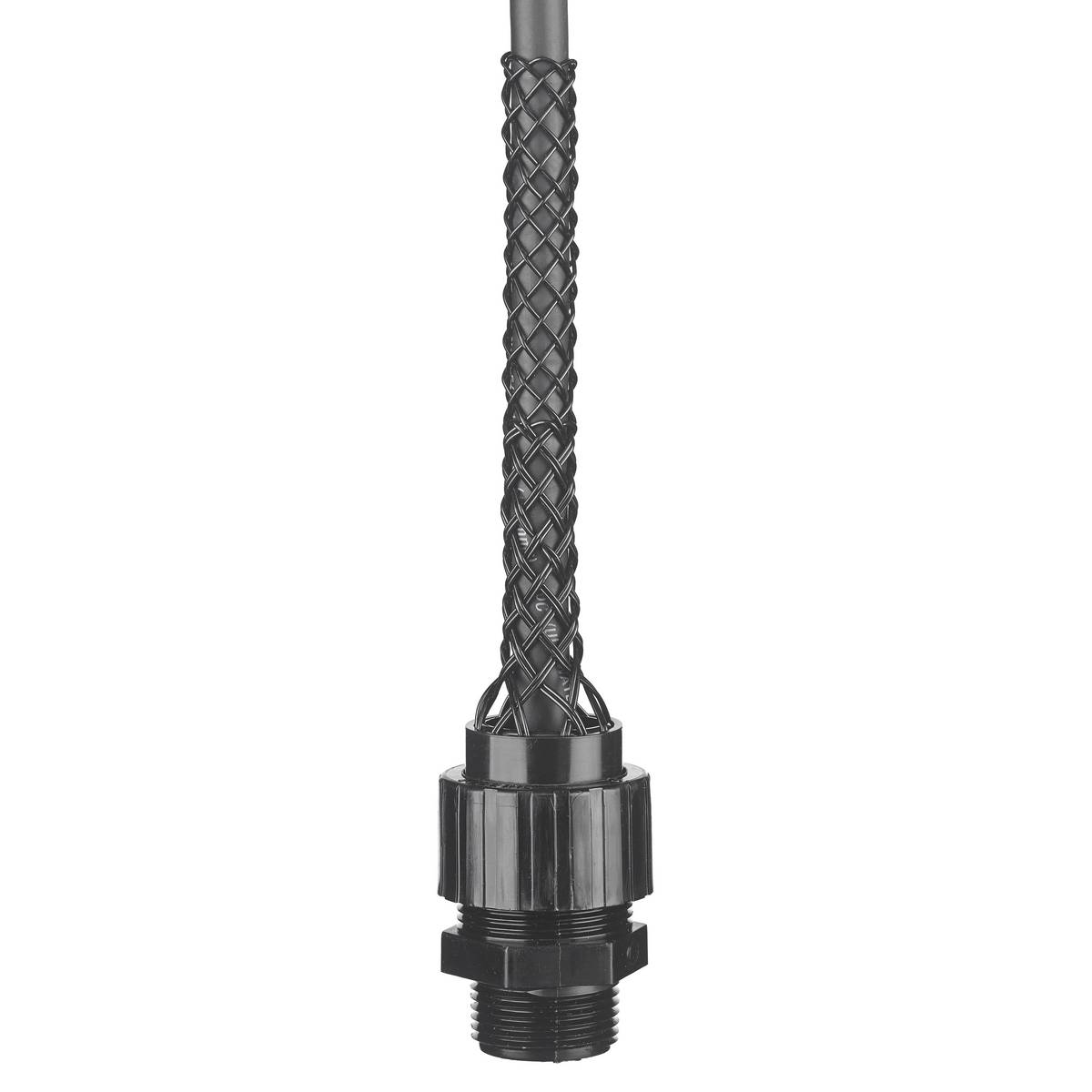 Wiring Device-Kellems CG408NM Form 2 Non-Metallic Standard Straight Deluxe Cord Grip, 1/2 in Trade, 1 Conductor, 3/8 to 1/2 in Cable Openings, Nylon