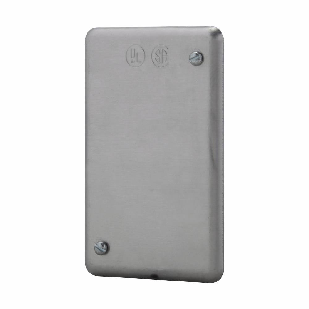 Crouse-Hinds DS100 DS Series Blank Device Box Cover, Sheet Aluminum