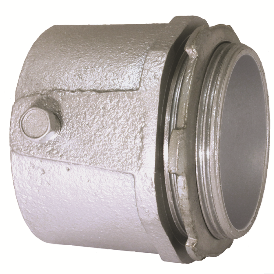 Allied Tube & Conduit RSC75KON Straight Set Screw Connector, 3/4 in Trade, For Use With Threadless Rigid/IMC Conduit, Malleable Iron, Zinc Plated