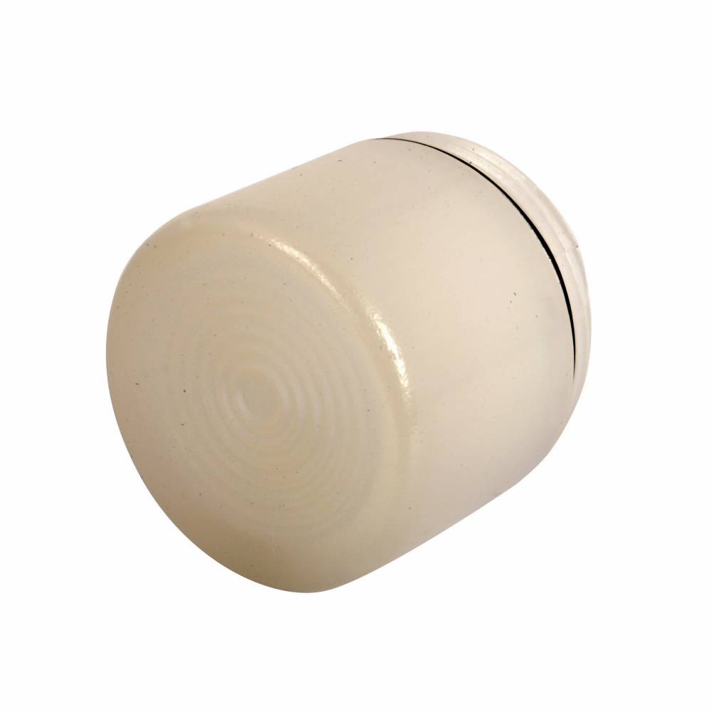 EATON 10250TC26 Blank Heavy Duty Oiltight/Watertight Operator Lens, 0.9 in L x 0.9 in W x 0.8 in H, NEMA 1/2/3/3R/4/4X/12/13/IP65, Round, Plastic