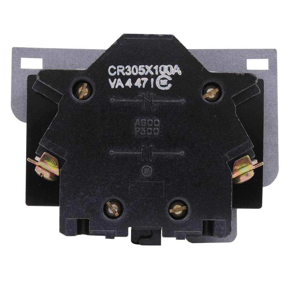 GE CR305X100A Auxiliary Contact Kit, 120 VAC, 30 VDC, 0.15 A, 1NO Contacts