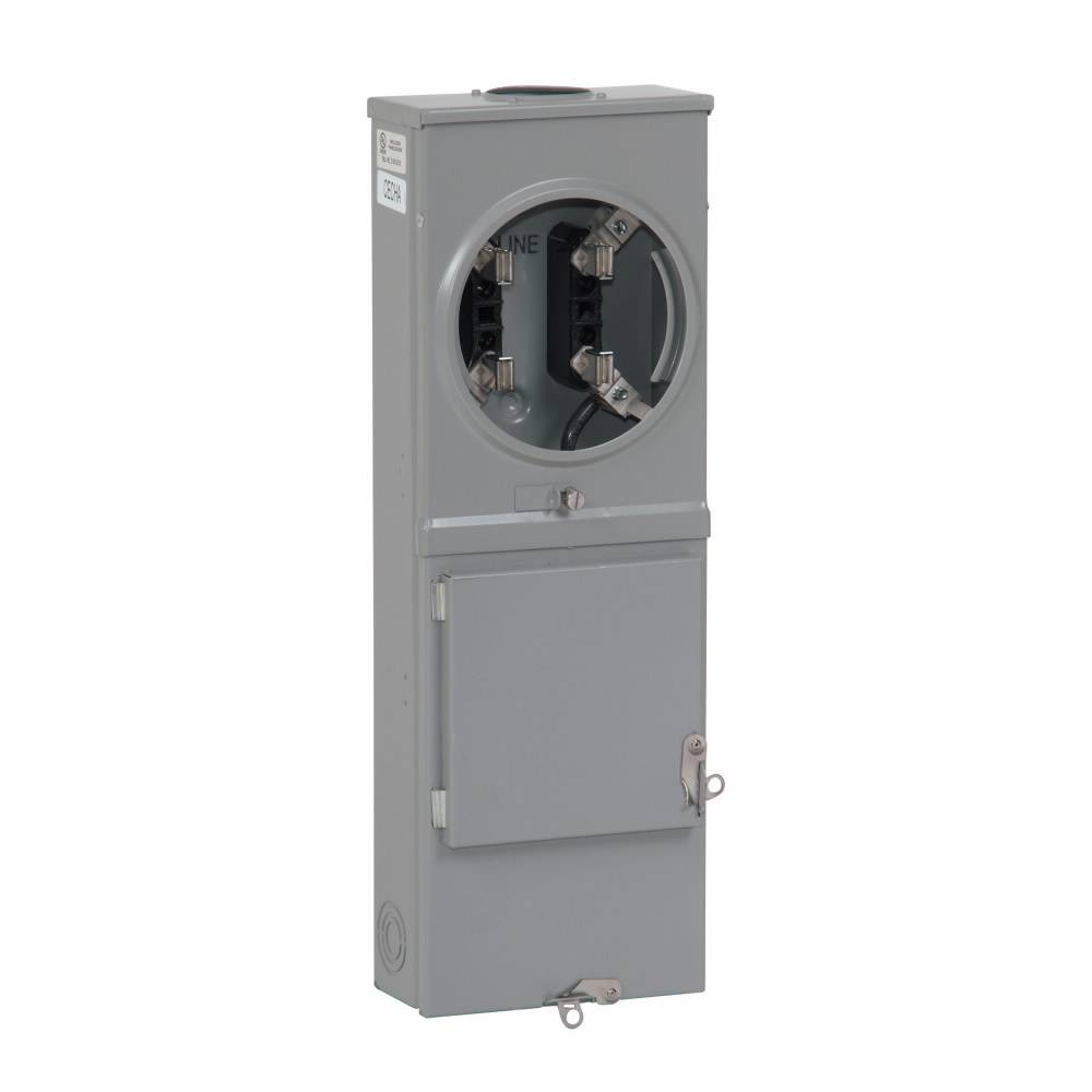 EATON 1009079CH 1-Socket 3-Wire Meter Pedestal With Main Breaker, 240 VAC, 100 A, 1 Phase