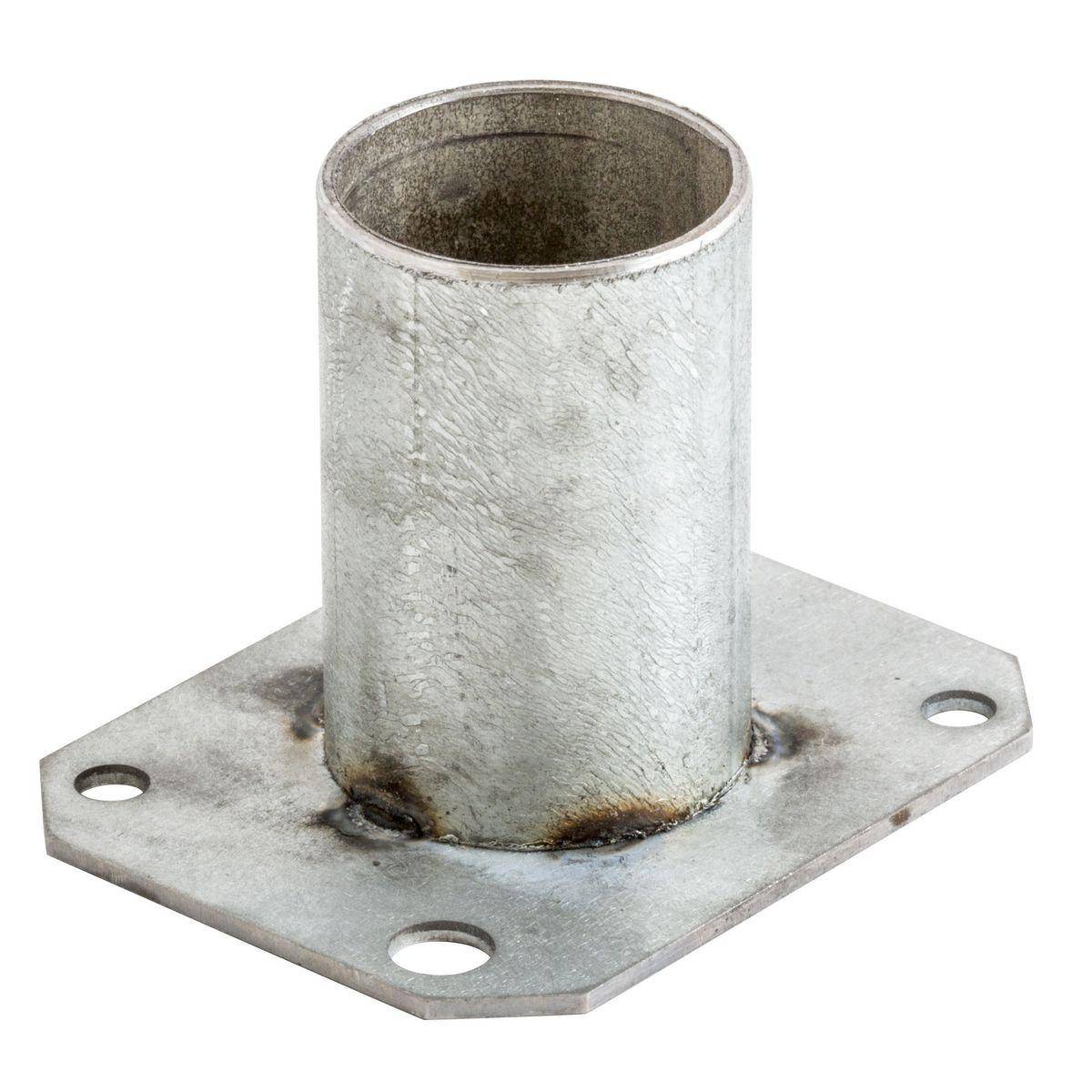 Wiring Device-Kellems SystemOne S1R10PBF100 Standard Perimeter Bottom Feed Plate With 1 in EMT, 1.98 in L x 2.48 in W x 1.18 in D, Galvanized Steel