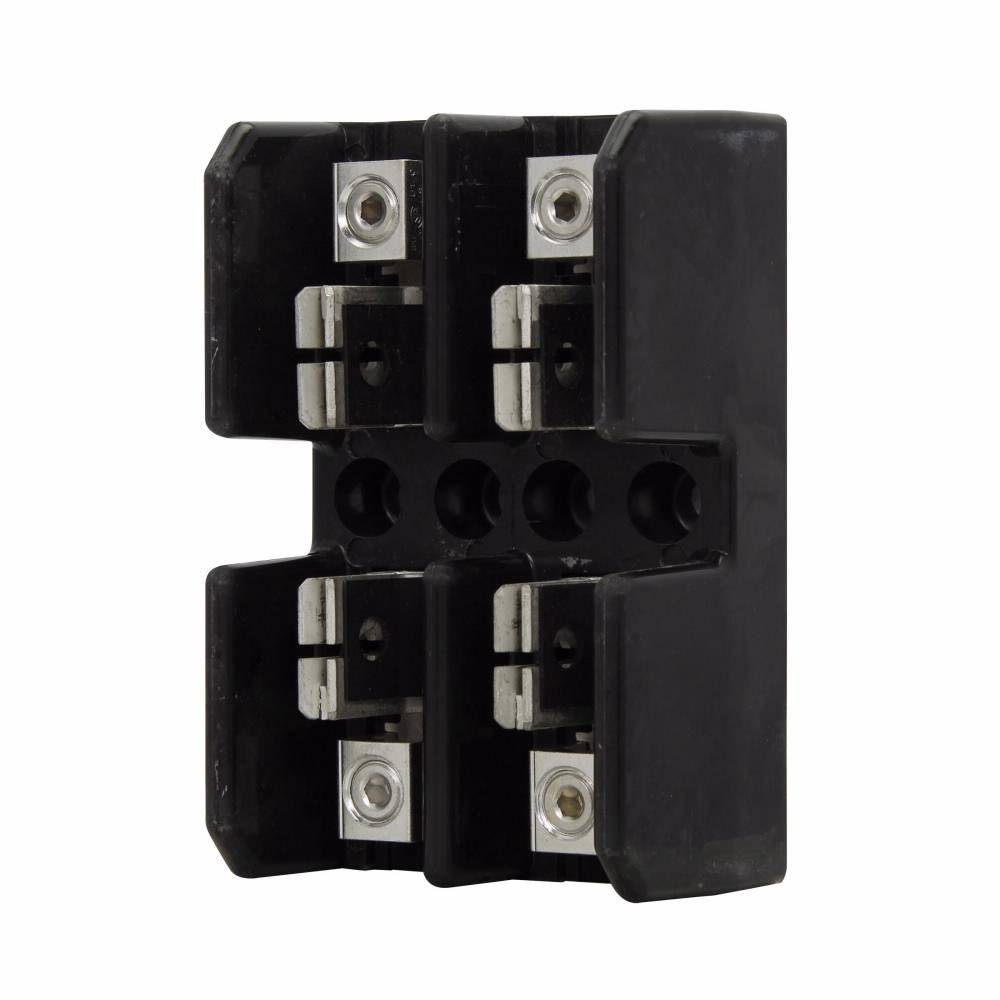 Edison T30100-2CR T300 Open Style Fuse Block, 300 VAC/VDC, 61 to 100 A, T Class, 8 to 1/0 AWG Wire, 2 Poles
