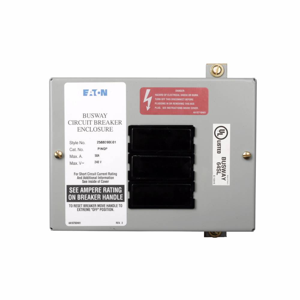 EATON PINQP Busway Enclosure With (6) VAC Lamp, 9 in H x 6 in W