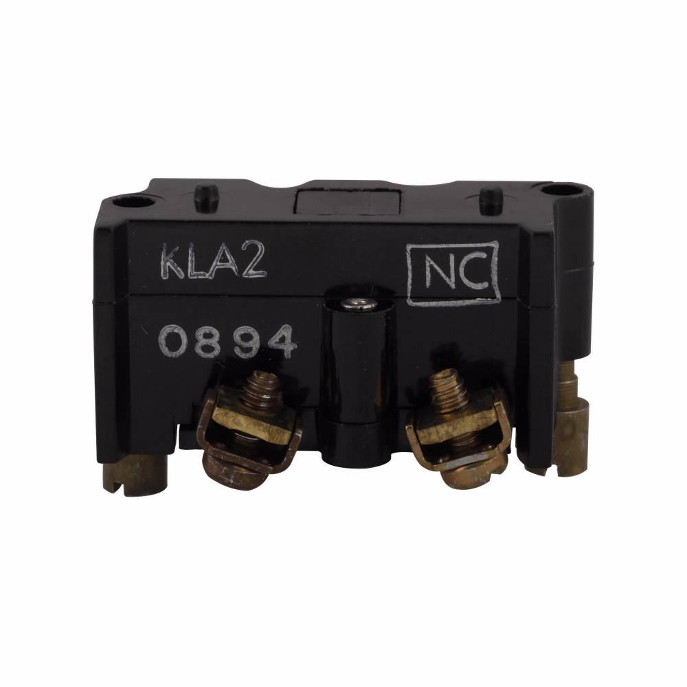 EATON E30KLA2 E30 Multi-Function Square Standard Contact Block, 30.5 mm, 1NC Contact, 600 VAC/250 VDC Contact, Black