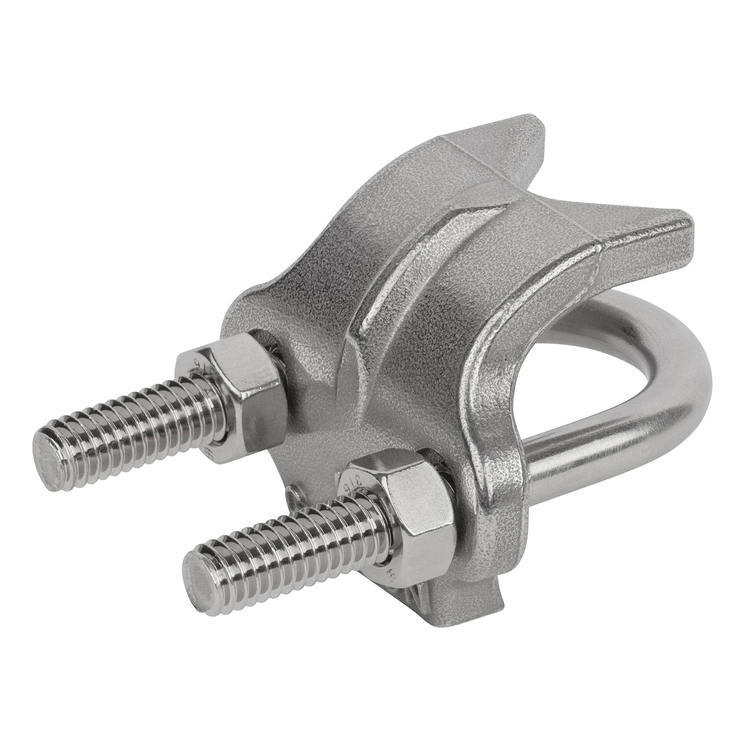 Steel City® RC-1/2SS316 RC Beam Clamp, 1/2 in Conduit, 316 Stainless Steel