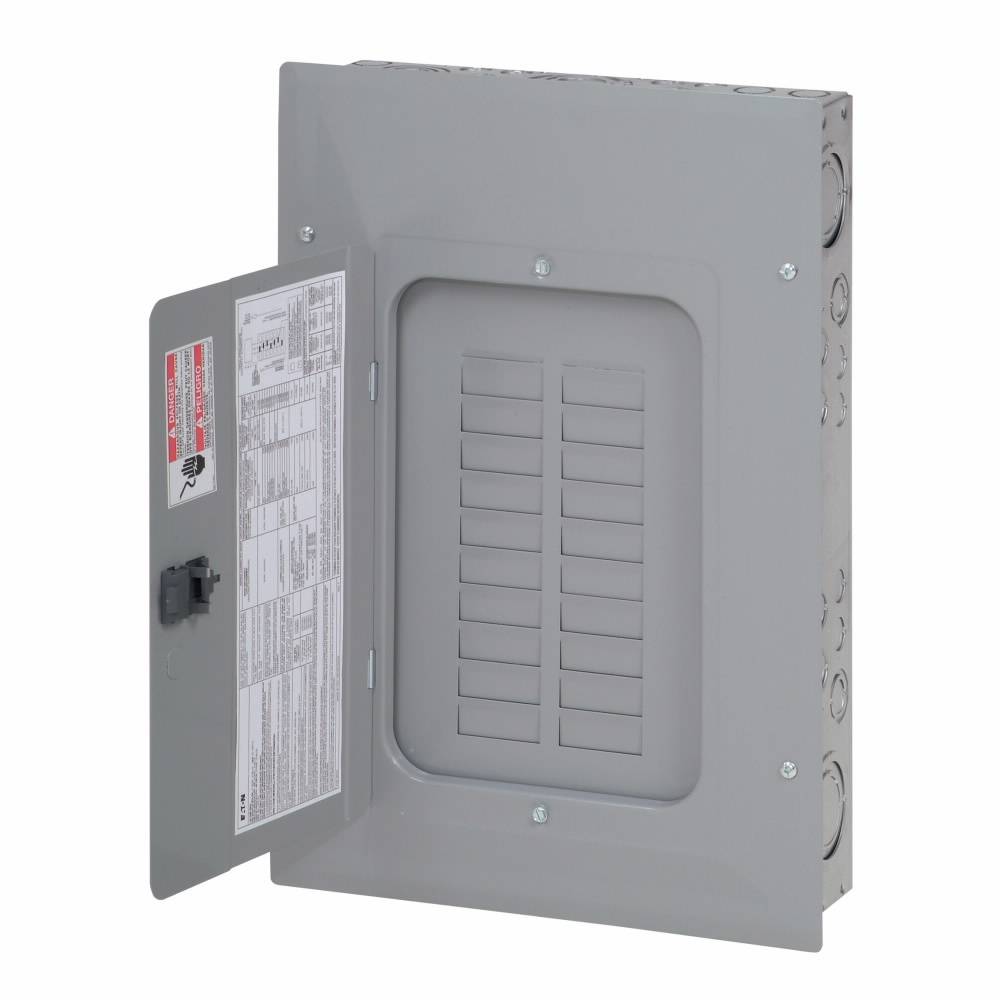 EATON 3BR1224L125 3-Phase Metallic Main Lug Loadcenter, 120/208Y/240 VAC, 125 A, 24 Poles, 10 kA Interrupt