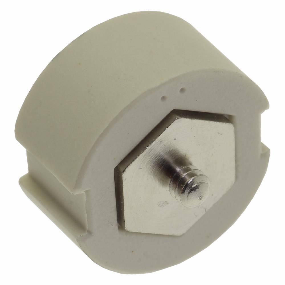Bussmann 50GD33 Screw Cap Gauge Piece, For Use With Type DIII Fuse Links, E33 Base, Non-Indicating DIN Type D Diazed Fuse, 500 V, 50 AV, White