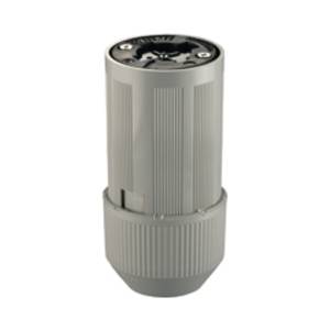 EATON Arrow Hart™ 20415N Power-Lock Locking Plug, 600 VAC, 250 VDC, 30/20 A, 3 Poles, 4 Wires, Gray