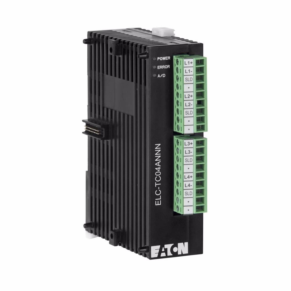 EATON ELC-TC04ANNN J/K/R/S/T Sensor Thermocouple Input Module, 4 Inputs