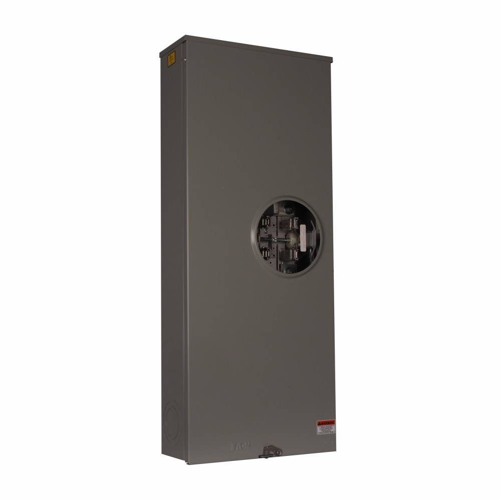 EATON Cutler-Hammer 1009760ACH 3-Wire 1-Position Commercial Service Single Meter Socket With Lever Bypass, 600 VAC, 320 A, 1 Phase