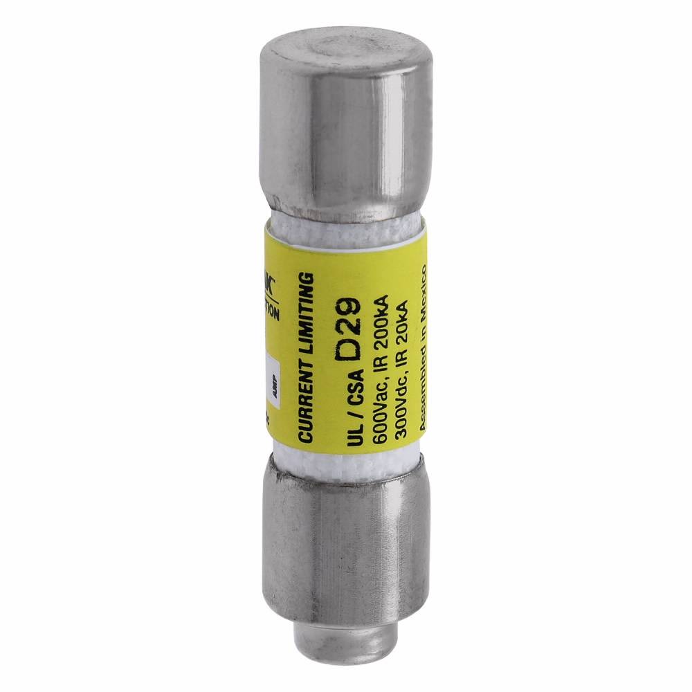 Bussmann Low-Peak™ LP-CC-2 Current Limiting Time Delay Fuse, 2 A, 600 VAC/300 VDC, 200 kA Interrupt, CC Class, Cylindrical Body