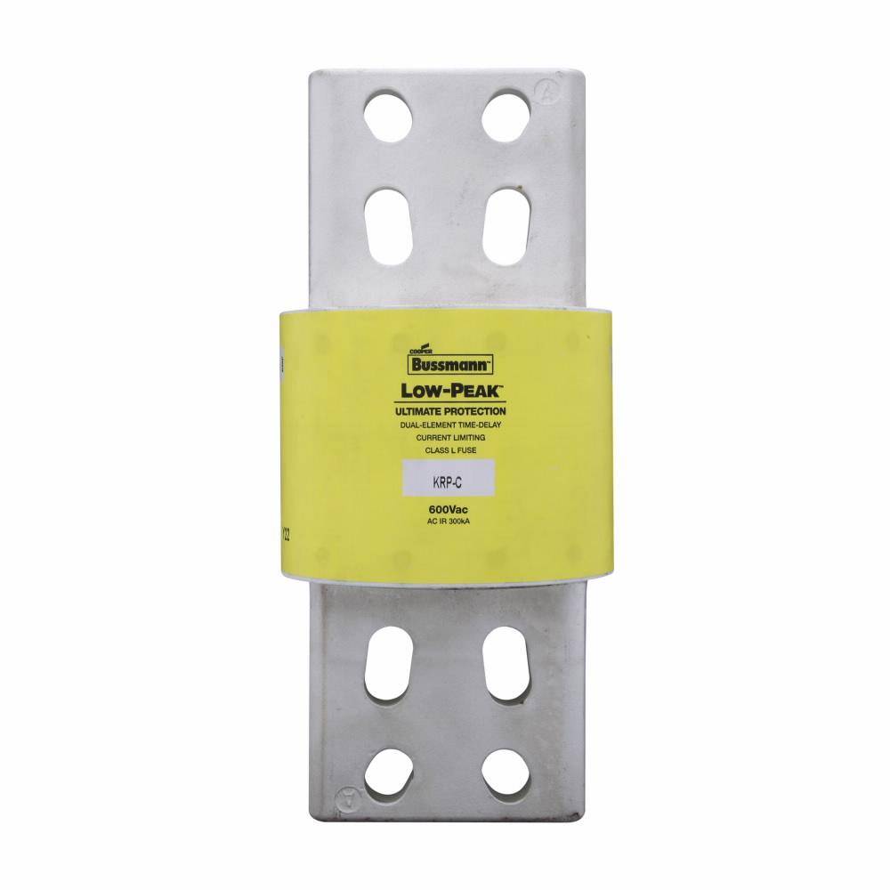 Bussmann Low-Peak™ KRP-C-3000SP Current Limiting Time Delay Fuse, 3000 A, 600 VAC/300 VDC, 300/100 kAIC Interrupt, L Class, Cartridge Body