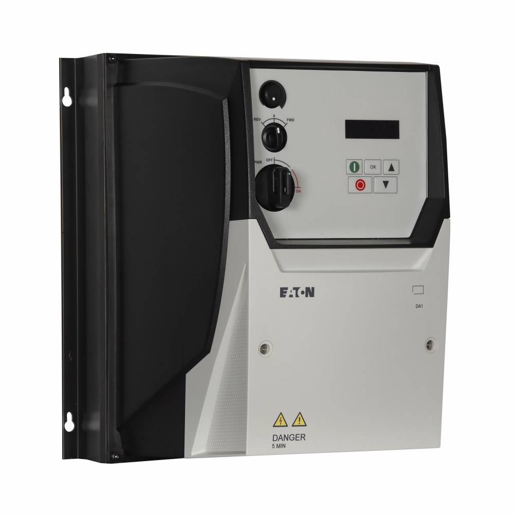 EATON PowerXL™ DA1-35012NB-A66C Advanced Adjustable Frequency Drive, 575 V, 12 A, 10 hp, 12.2 in W x 7.8 in D