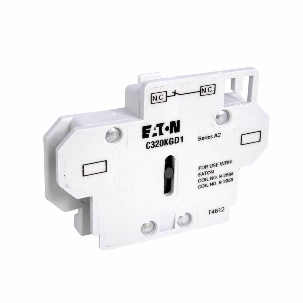 EATON C320KGD1 Freedom Interlock Auxiliary Contact, 6.4 A, Silver Cadmium Alloy
