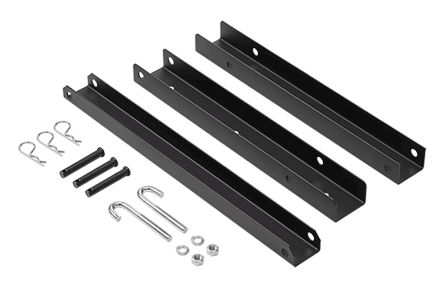 Hoffman LMTSB24B DCR Modular Triangle Support Bracket Kit, For Use With 24 in Cable Runway, Steel, Black
