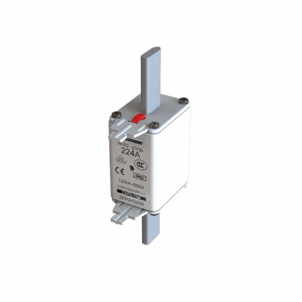 Edison 100NHG02B Fuse Link With Metal Gripping Lug, 500 VAC, 100 A