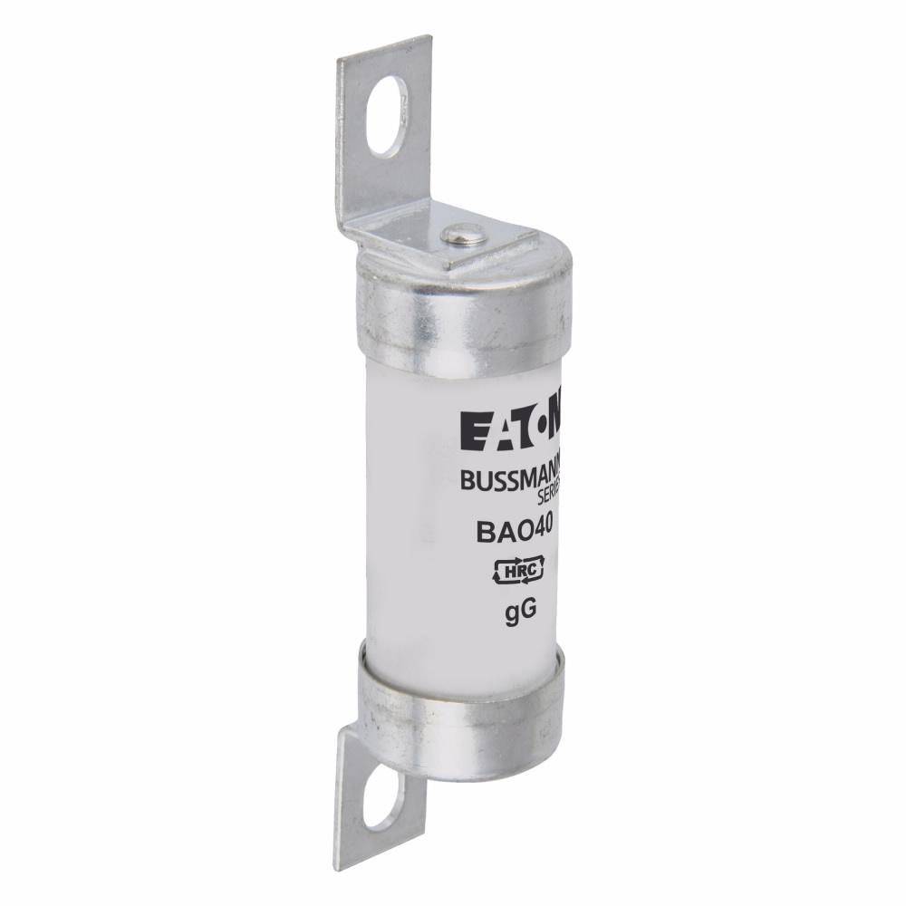 Edison BAO40 Offset Bolted Tag Low Voltage HRC Fuse Link, 500 VAC, 40 A, Ceramic