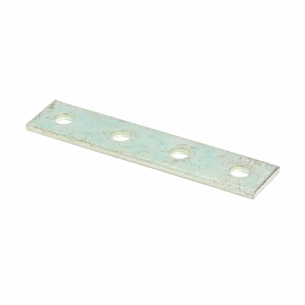 EATON B-Line B341SS4 Flat Splice Plate, 4 Holes, 7-1/4 in L x 1-5/8 in W x 1/4 in THK, 304 Stainless Steel