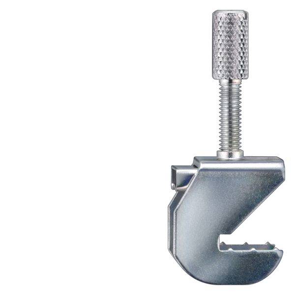 Siemens 8WH91300AA00 Shield Terminal, For Use With 8WH ALPHA FIX Terminal Block, 35 mm DIN Rail Mount, Screw Connection, 12 mm Spacing Contact, 3 to 8 mm Dia Terminal, Metal, Gray