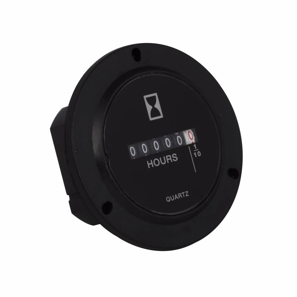 EATON 6-T-3H-508RPM-406 Hour Model Time Meter, 6 Digits, Round LCD Display
