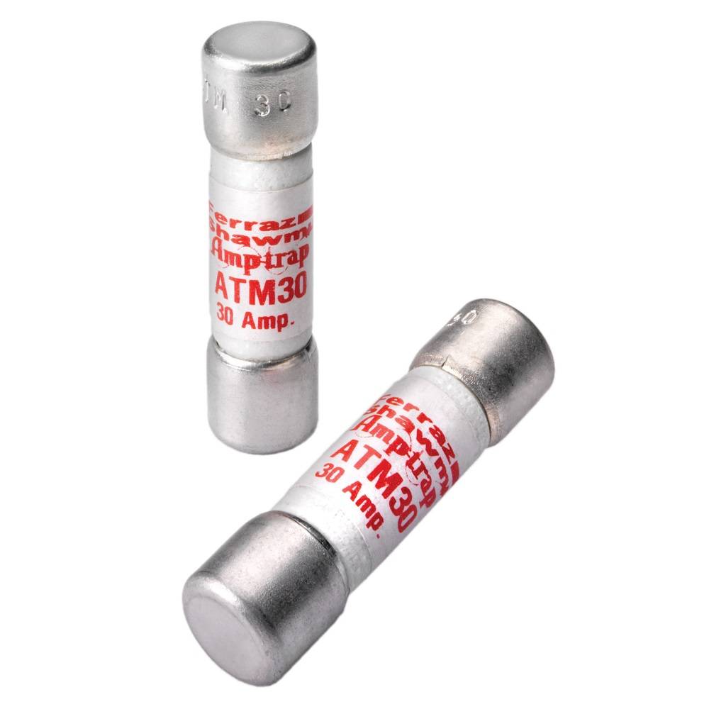 Mersen Amp-Trap® ATM1/10 Low Voltage Fast Acting Fuse, 0.1 A, 600 VAC/VDC, 100 kA, Class Midget, Cylindrical Body