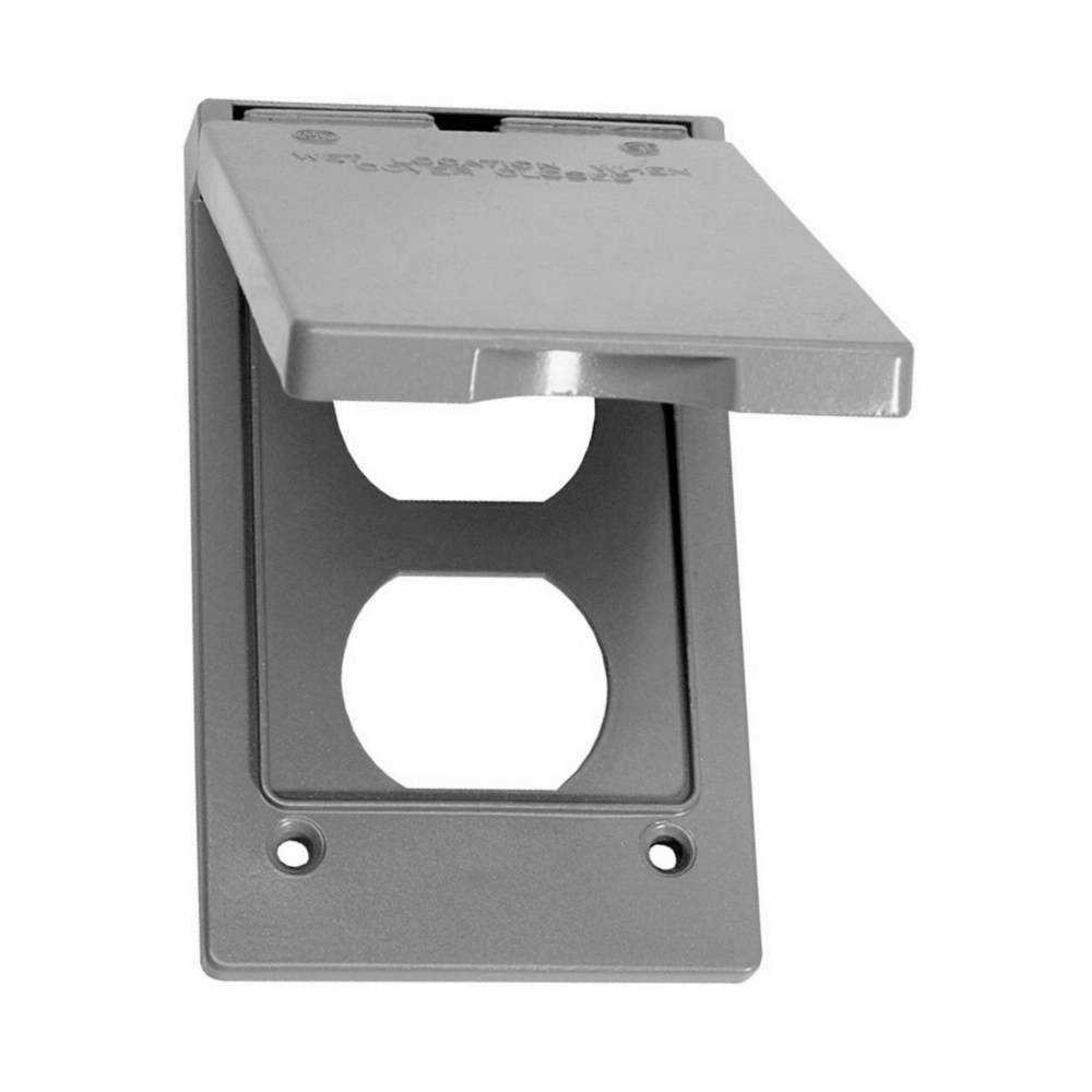 Crouse-Hinds EATON TP7199 Weatherproof Outlet Cover, Self-Close Cover, Die Cast Aluminum