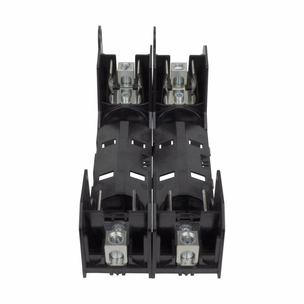 Edison HM60060-2CR Modular Ferrule Fuse Block With Box Lug, 600 V, 60 A, 14 to 2 Cu/8 to 2 AWG Al Wire, 2 Poles