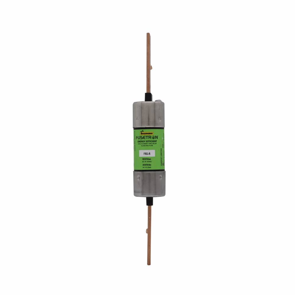 Bussmann Fusetron™ FRS-R-100 Advanced Protection Current Limiting Energy Efficient Low Voltage Time Delay Fuse, 100 A, 600 VAC/300 VDC, 20/200 kA Interrupt, RK5 Class, Cartridge Body