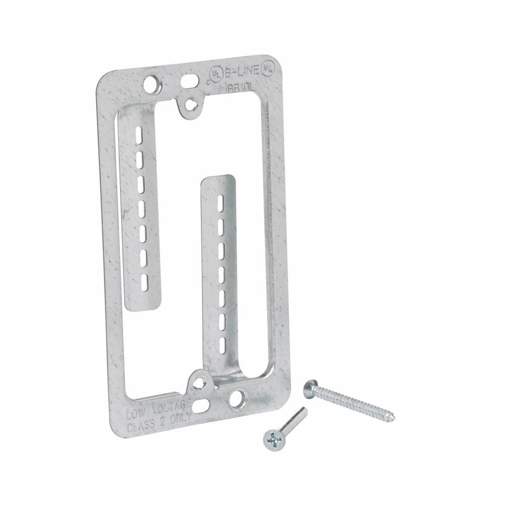 B-Line BB10L Cover Plate Mounting Bracket, Steel, For Use With Low Voltage Outlet