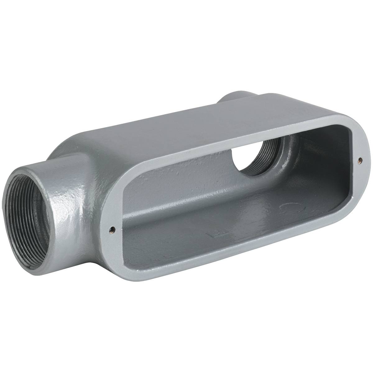 Killark® Duraloy® 5 OLB-3 O Series Type LB Conduit Body, 1 in Hub, 7 Form, 12 cu-in Capacity, Aluminum, Powder Coated
