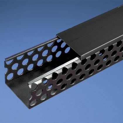 Panduit® Panduct® D1.5X3BL6 Type D Round Hole Wiring Duct, Hole/Slot Punching Slot, 1-3/4 in W x 3 in D, PVC