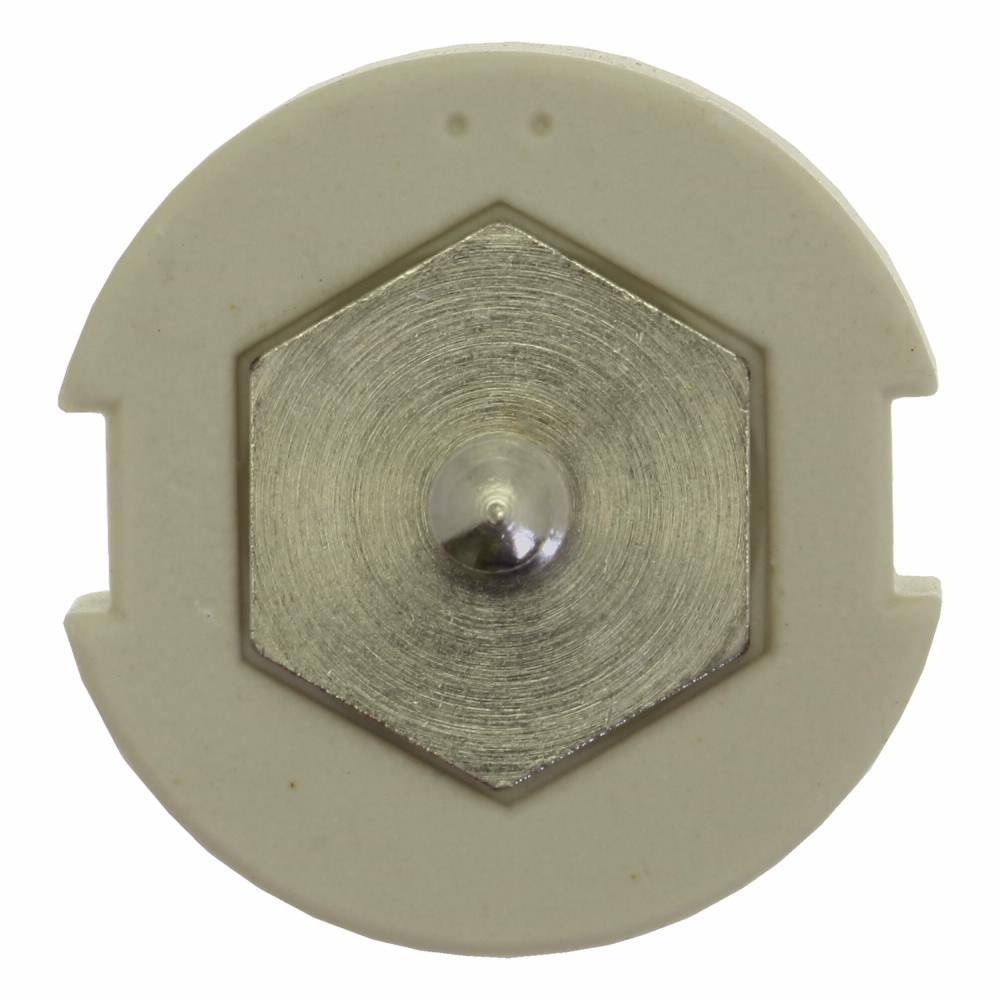 Bussmann 50GD33 Screw Cap Gauge Piece, For Use With Type DIII Fuse Links, E33 Base, Non-Indicating DIN Type D Diazed Fuse, 500 V, 50 AV, White