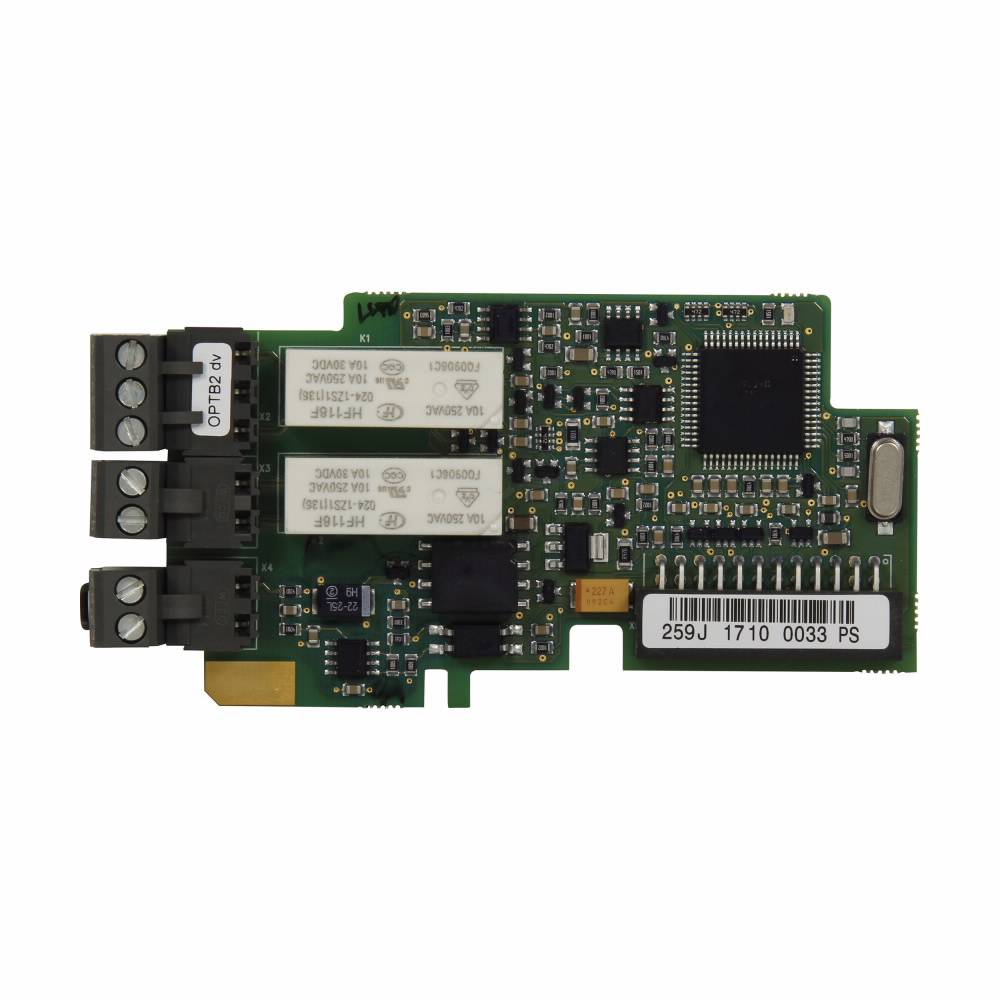 EATON XMX-IO-B2-A Heavy Duty Card Kit, For Use With H-Max Series Adjustable Frequency Drive and 10250T Pushbutton, 1-Relay Output Form C (1NO-1NC), 1-Relay Outputs Form A (1NO), 1 Thermistor, 30.5 mm, D and E Slot