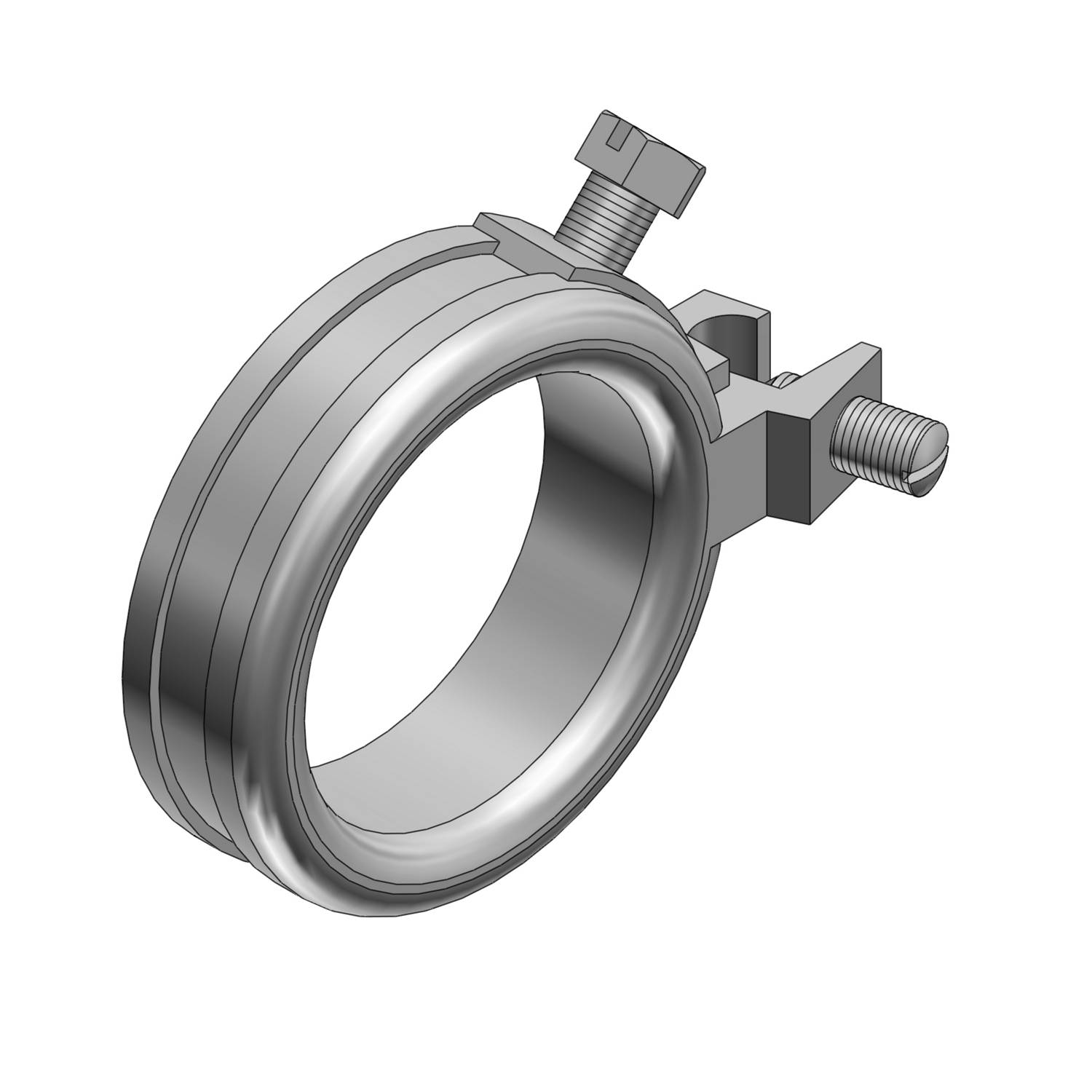 T&B® Blackjack® BG250-6-40 Grounding Bushing, 2-1/2 in Trade, 6 AWG Wire Min, 4/0 AWG Wire Max, 3.148 in Dia, Malleable Iron