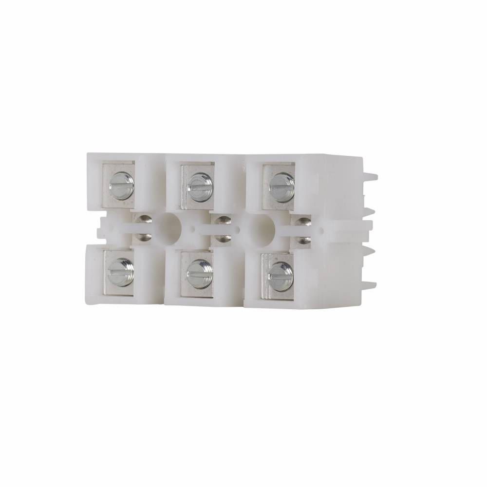 EATON TBA100 NEMA Modular High Current Terminal Block, 600 V, 175 A, 14 to 2/0 AWG Wire, 3 Poles, Base/TBA Rail Mount