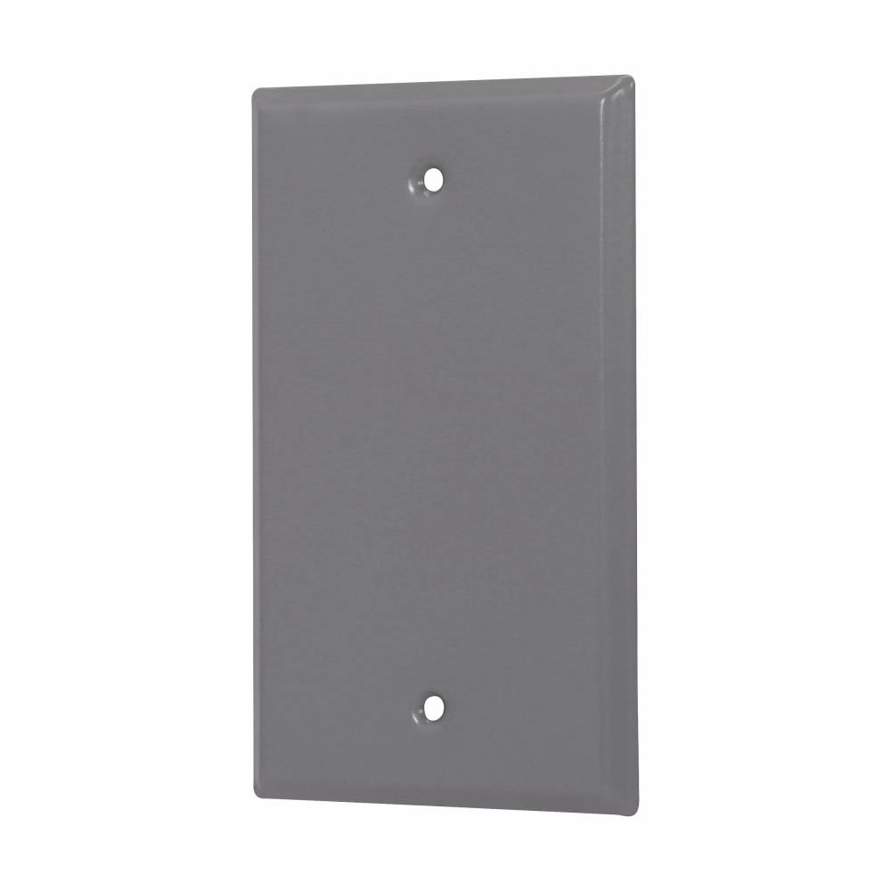 EATON Crouse-Hinds TP7292 Weatherproof Outlet Cover, Blank Cover, Steel
