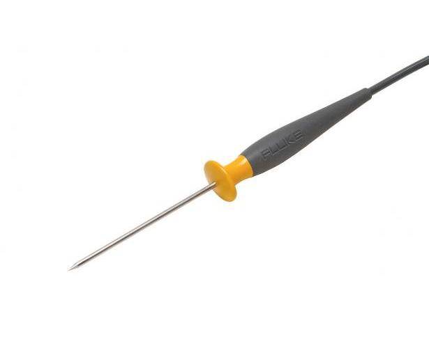 Fluke® SureGrip™ 80PK-25 Piercing Temperature Probe, -40 to 260 deg C, 0.134 in Dia x 4 in L, +/-2.2 deg C, +/-1.1 deg C Accuracy, 12 in L Wire