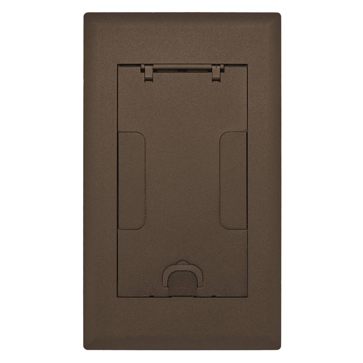 PREMISE WIRING SystemOne® 2GAFBCVRBRZ Flush Recessed Surface Style Standard Floor Box Cover, 14-15/16 in L x 8-3/4 in W, Die Cast Aluminum