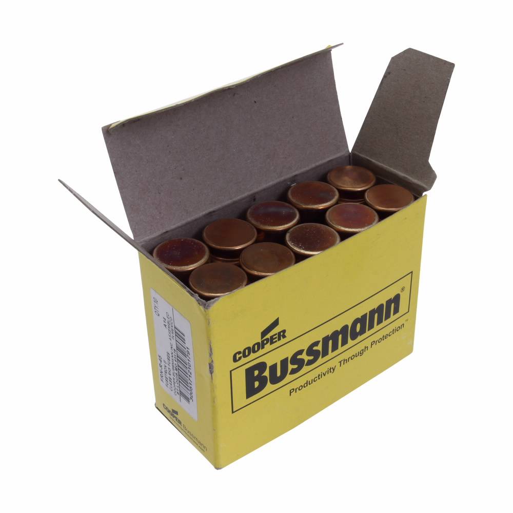 Bussmann Fusetron™ FRN-R-45 Current Limiting Time Delay Fuse, 45 A, 250 VAC/125 VDC, 20/200 kA Interrupt, RK5 Class, Cylindrical Body