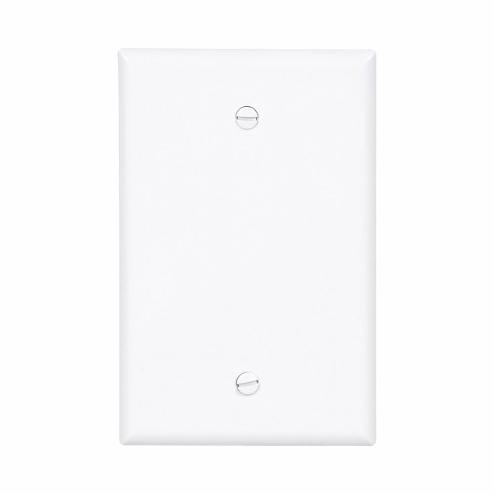 EATON Arrow Hart® PJ13W Mid Size Specification Grade Blank Wall Plate, 1 Gangs, 4.87 in H x 3.12 in W, Polycarbonate, White