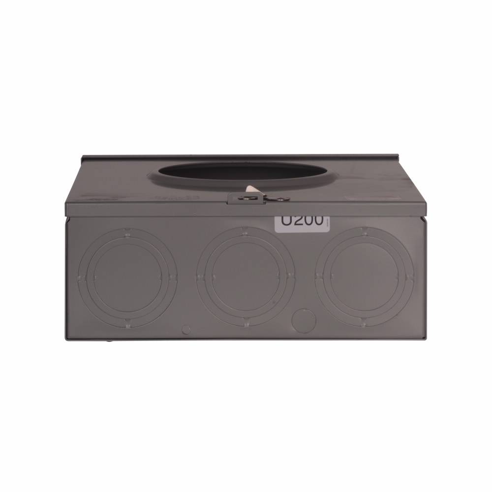 EATON 1008717CH 1-Position 3-Wire Horn Bypass Meter Socket, 600 VAC, 200 A, 1 ph Phase
