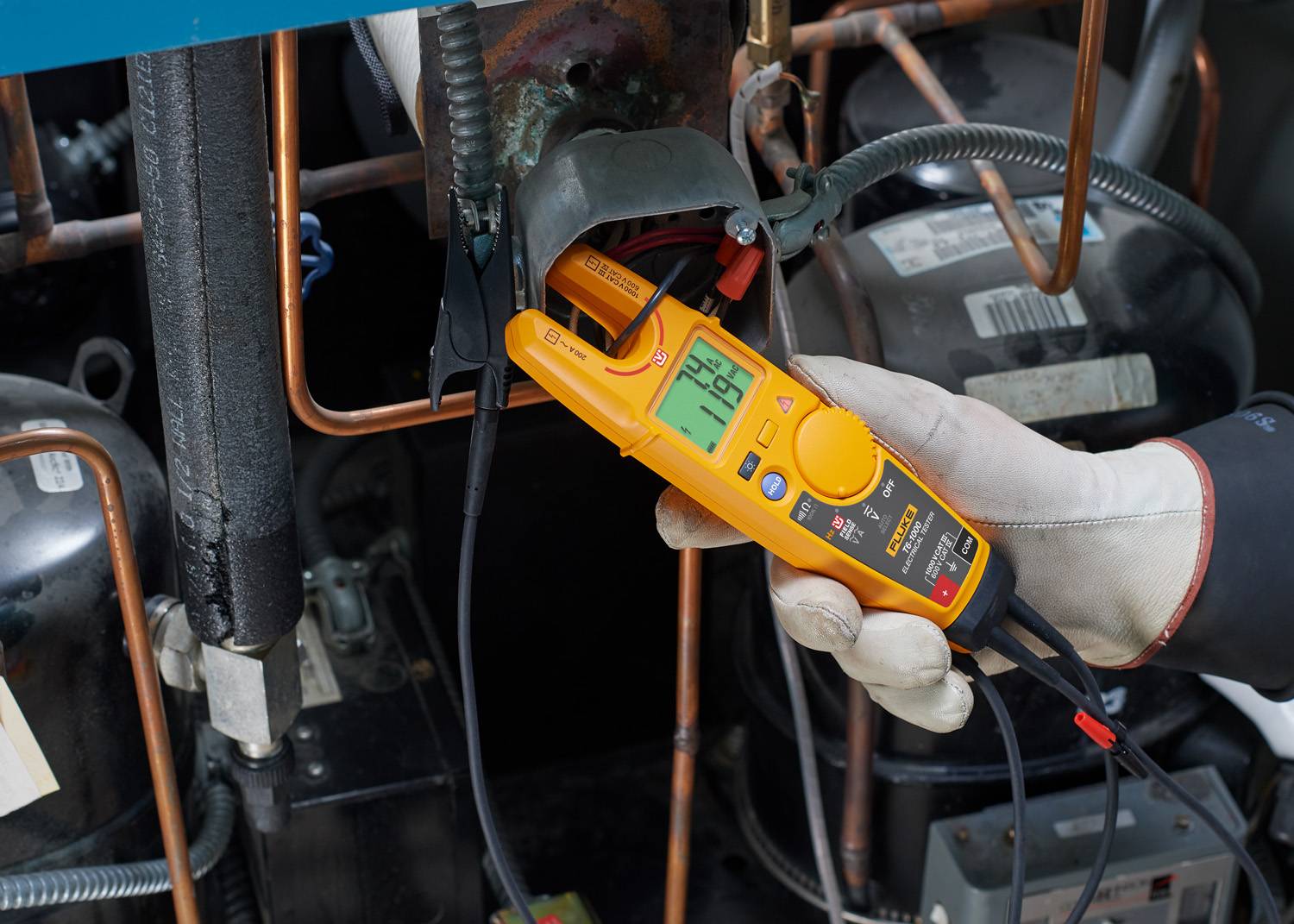 Fluke® T6-1000 Electrical Tester, 200 A, 1 to 100 kOhm