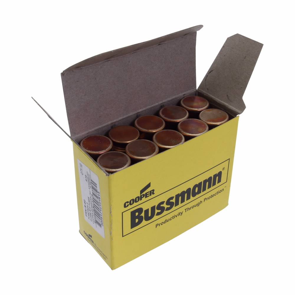 Bussmann Fusetron™ FRN-R-60 Current Limiting Time Delay Fuse, 60 A, 250 VAC/125 VDC, 20/200 kA Interrupt, RK5 Class, Cylindrical Body