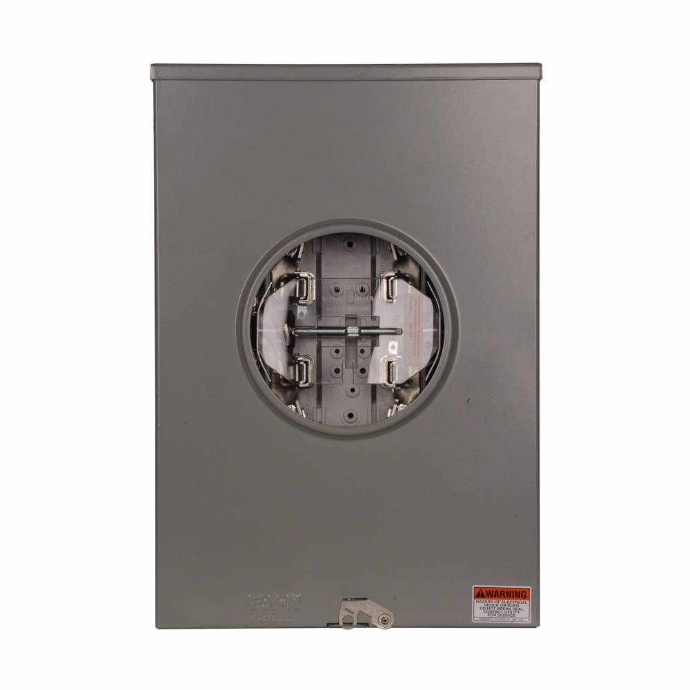 EATON Cutler-Hammer 1006352CCH 1-Position Residential Service Single Meter Socket With Lever Bypass, 600 VAC, 200 A, 1 Phase
