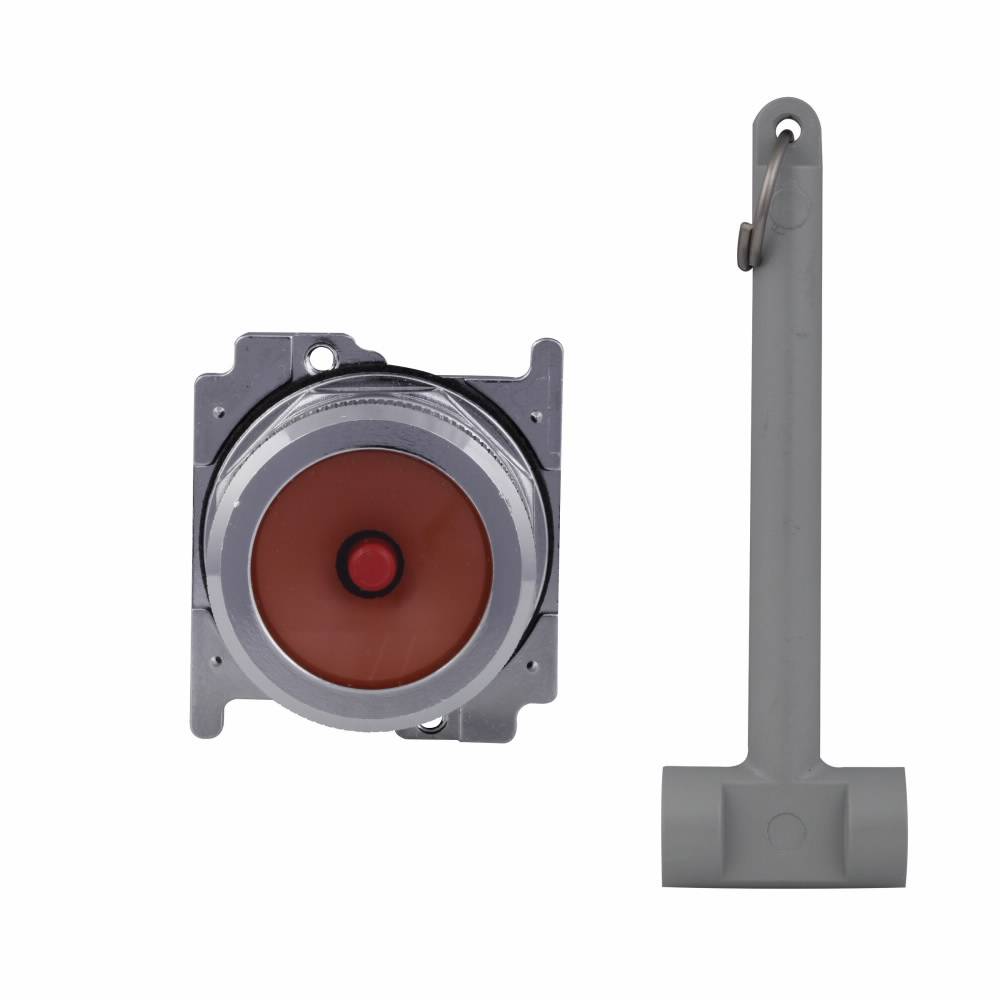 EATON 10250TBG Heavy Duty Break Glass Pushbutton Station, For Use With 30.5 mm Break Glass Operator